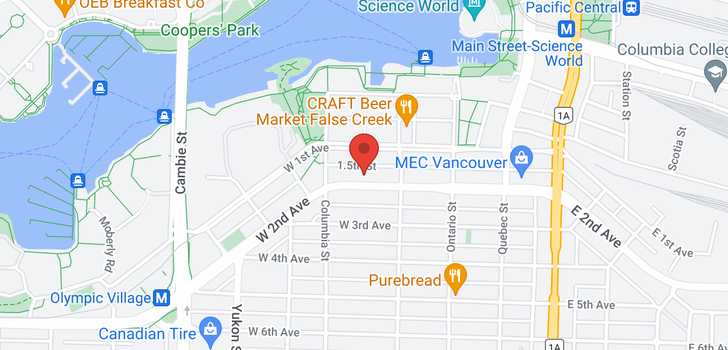map of 808 159 W 2ND AVENUE